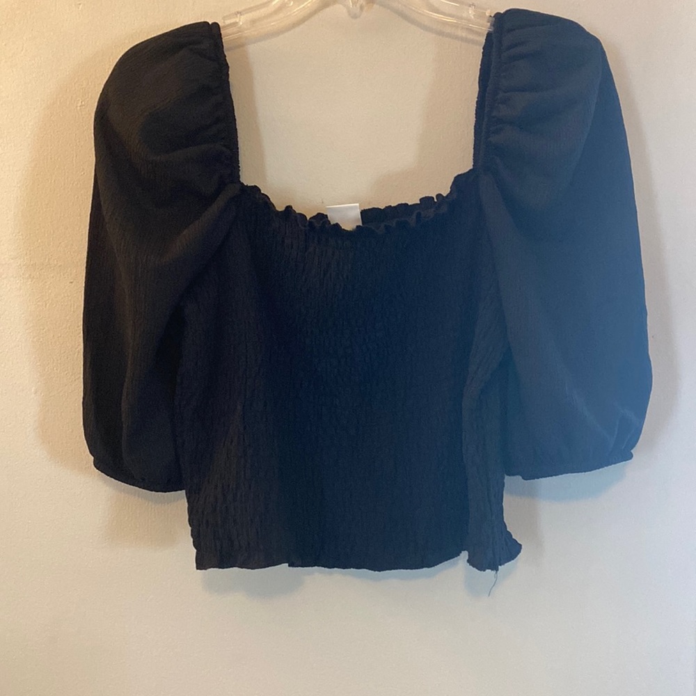 Smocked crop top